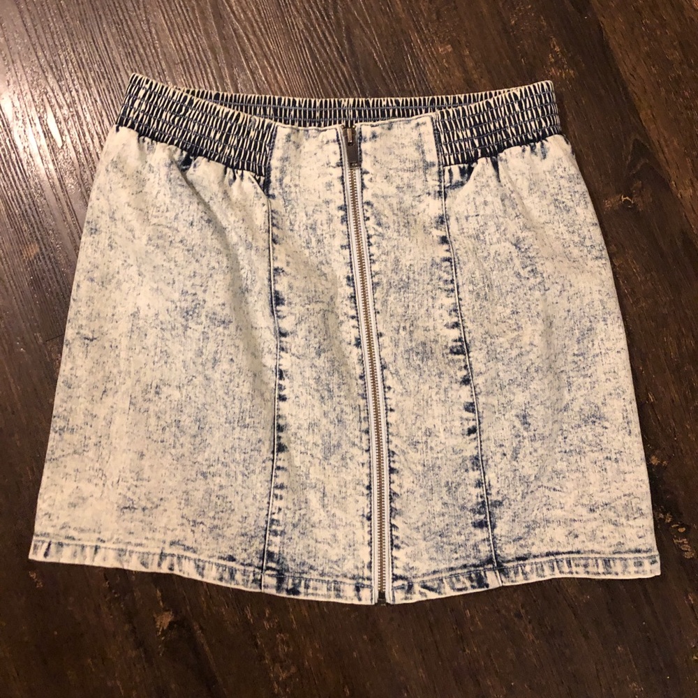 Target Acid Wash Jean Skirt with Zipper